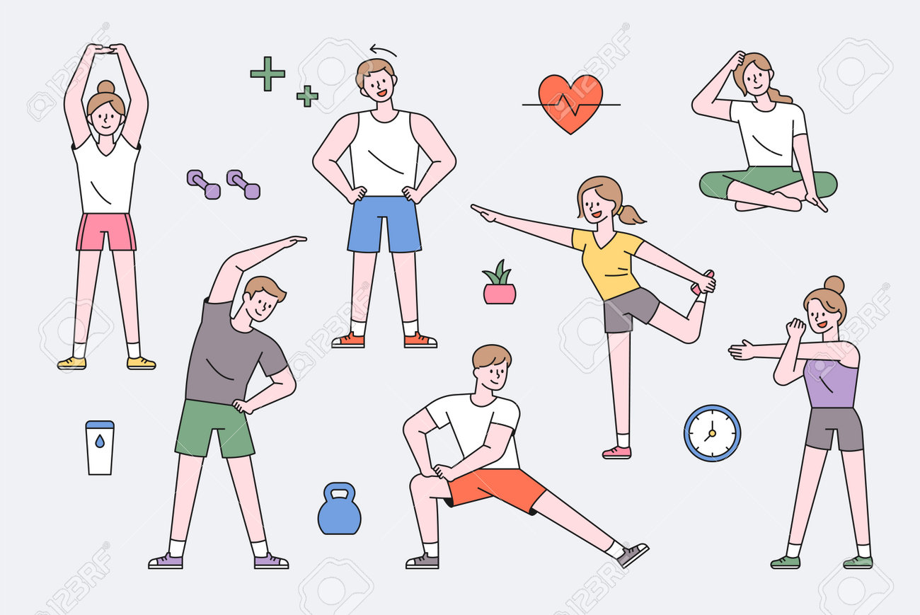 Personas haciendo ejercicio