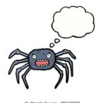 scared spider cartoon character 260nw 89543830 1